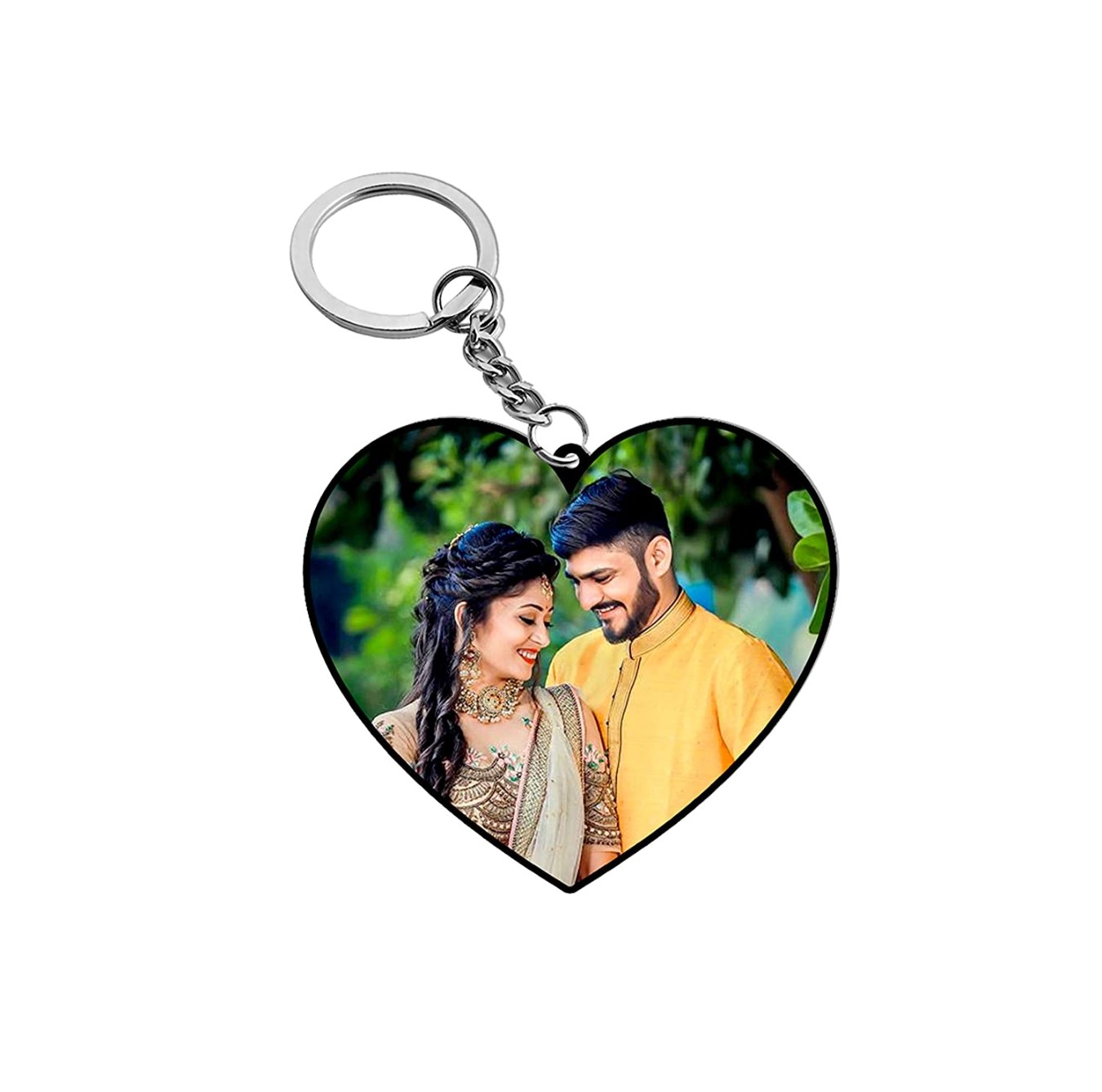 K3 Heart  Keychain 1 Side Print MDF