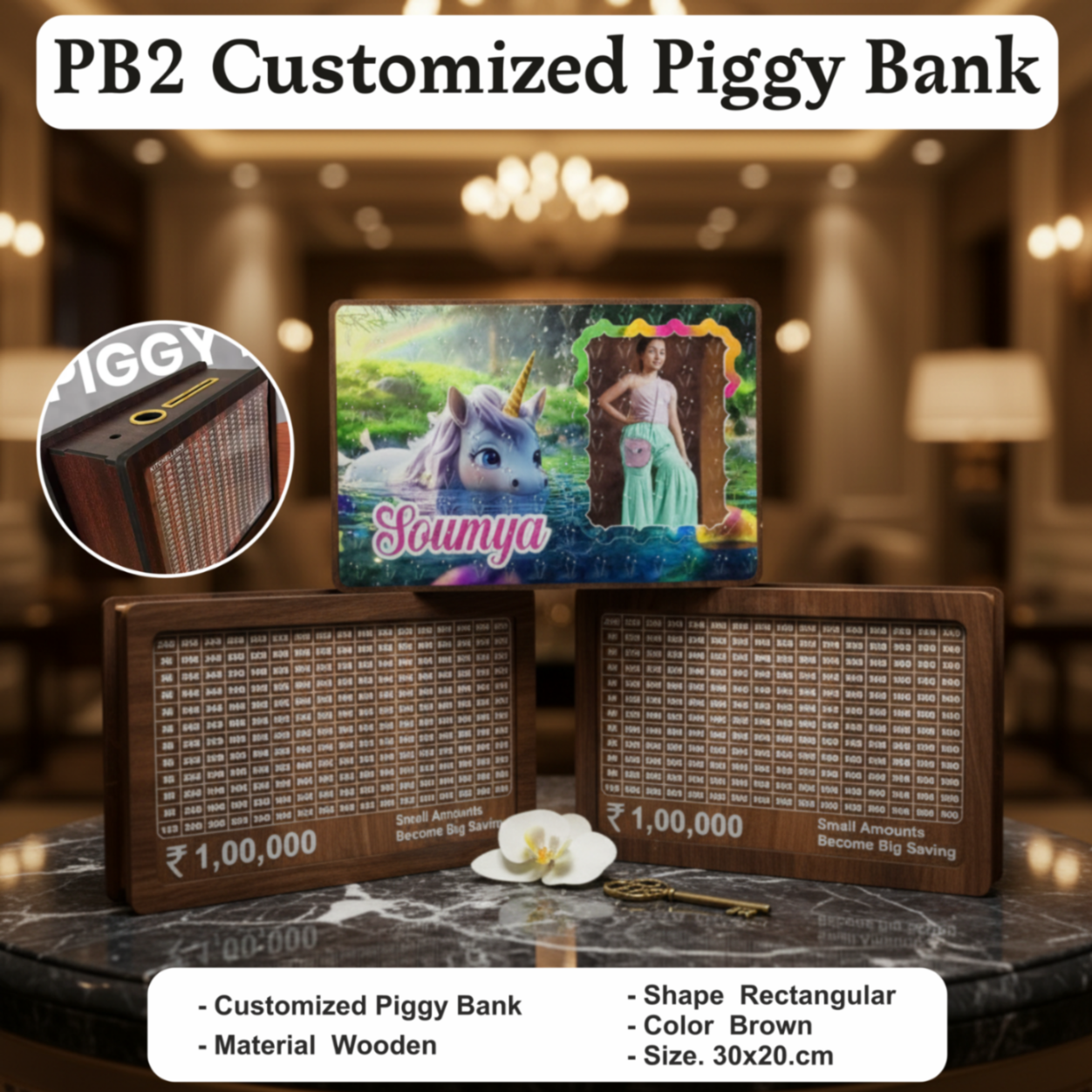 PB2 Customized Piggy Bank